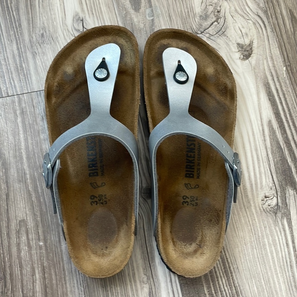 Birkenstock Gizeh - silver size 39